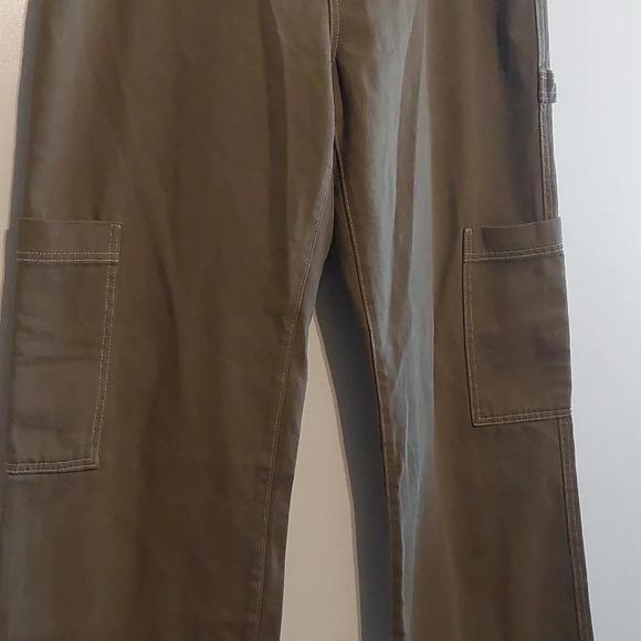 Olive Green Cargo Pants 14 Grunge Punk Skater - Picture 8 of 11